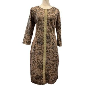 Chic Floral Long Sleeve Dress